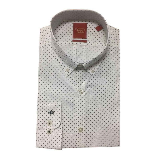 Original Penguin Boys Button Down Shirt Long Sleeve Collared Shirt